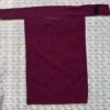 Burgundy chiffon niqab with hook and loop tape